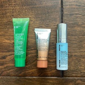 NWOB Peter Thomas Roth Bundle Cucumber Gel Mask Potent-C Vitamin C Water Drench